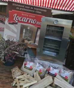 2-L Home & Garden XL Rookoven - RVS - 80x40x28 Cm - 3 Etages -Grillmeesters Goedkope Winkel 1009x1200