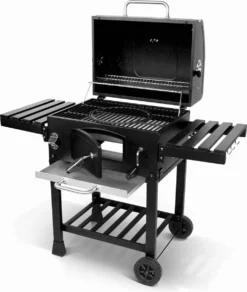 Alice's Garden Houtskool BBQ Bernard - Smoker - Verstelbare Houtskoolbak - Zwart -Grillmeesters Goedkope Winkel 1014x1200