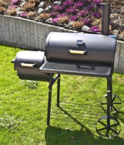 El Fuego Dakota - Barbecue - Smoker - Zwart - Grilloppervlak 66 X 41 Cm - Afmeting 132,5 X 66 X 122 Cm -Grillmeesters Goedkope Winkel 1025x1200