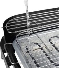 Princess 112250 Elektrische BBQ Met Zijplanken - BBQ - 40x25cm - Met En Zonder Statief Te Gebruiken - Met Zijplankjes - Ook Te Gebruiken Als Tafelgrill - 2200W -Grillmeesters Goedkope Winkel 1037x1200