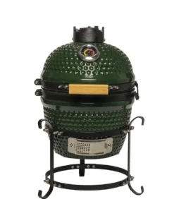Patton Kamado Keramische Houtskoolbarbecue - 13" - Grilloppervlak Ø 28 Cm - Inclusief Heatdeflector - Groen