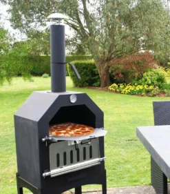 Merkloos MaxxGarden Pizza Oven - Smoker Barbecue Houtskool 45 X 65 X 158cm -Grillmeesters Goedkope Winkel 1053x1200