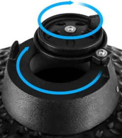 Patton Kamado Grill 13" - Keramisch - Kookoppervlak Ø 28 - Mat Zwart -Grillmeesters Goedkope Winkel 1066x1200