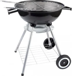BBQ Collection Houtskoolbarbecue - Kogelbarbecue 45 X 60 Centimeter - Ronde Barbecue - Barbecue Op Wielen - Zwart - Metaal -Grillmeesters Goedkope Winkel 1135x1200