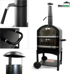 MaxxGarden Pizza Oven - Smoker Barbecue Op Hout, Houtskool Of Pellets - 45 X 65 X 158cm -Grillmeesters Goedkope Winkel 1137x1200 2