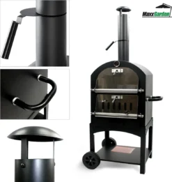 MaxxGarden Pizza Oven Buiten - Houtskool – Incl. Pizzasteen - 45x65x158cm 11 MaxxGarden Pizza Oven Buiten - Houtskool – Incl. Pizzasteen - 45x65x158cm -Grillmeesters Goedkope Winkel 1137x1200