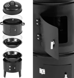 Merkloos Monzana Barbecue-ROKER-Grill-Oven -Grillmeesters Goedkope Winkel 1142x1200 1