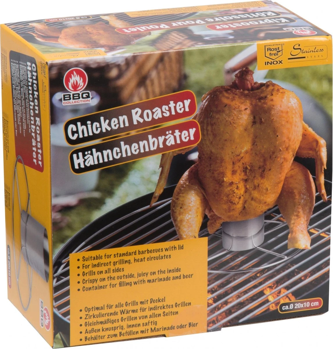 BBQ Collection Kiprooster Voor De Barbecue - Kiphouder - BBQ Kipstandaard - Bierblik Kip -RVS 4 BBQ Collection Kiprooster Voor De Barbecue - Kiphouder - BBQ Kipstandaard - Bierblik Kip -RVS - Afbeelding 4