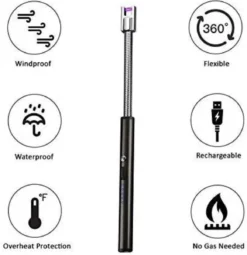 Le Cose USBurn-BBQ Aansteker-oplaadbare Aansteker Met Usb Kabel-Elektrische Plasma Aansteker-windbestendig En Buigzaam-zwart-USB-Lange Flexibele Aansteker -Grillmeesters Goedkope Winkel 1163x1200 1