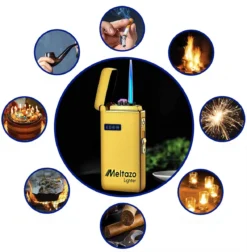 MELTAZO Elektrische Aansteker, Aansteker Gas, Electric Lighter, Gasaansteker Navulbaar, Elektronische Aansteker, Aansteker Plasma, Aansteker Vuurwerk, USB Aansteker Plasma, 2-in-1 Aansteker Voor Sigaretten Camping Kaarsen - 2023 Editie -Grillmeesters Goedkope Winkel 1176x1200 1