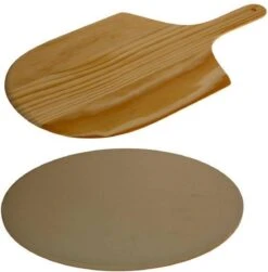 Merkloos Excellent Houseware Pizza-baksteen - Met Pizza-schep -Grillmeesters Goedkope Winkel 1179x1200 3