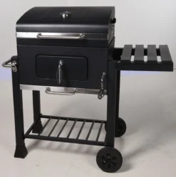 Houtskool BBQ Op Wielen + Tafel | Mat Zwart - X86000060 -Grillmeesters Goedkope Winkel 1190x1200