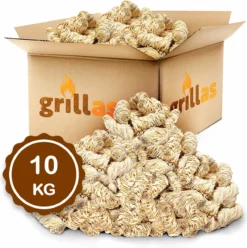 Aanmaakkrullen Voor BBQ Of Kachel | 10kg ECO FSC Gecertificeerd Aanmaakhout Barbecue - Biologisch En Duurzaam Aanmaakwokkels - Houtwol Wokkels - Barbeque Aansteker - Aanmaakblokjes - Accessoires - Ongeveer 800krullen -Grillmeesters Goedkope Winkel 1195x1200 2