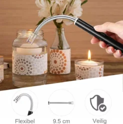 Merkloos BBQ Aansteker Oplaadbaar Met Usb Kabel - Elektrische Keuken Aansteker - Flexibele Aansteker - Zwart -Grillmeesters Goedkope Winkel 1196x1200 5