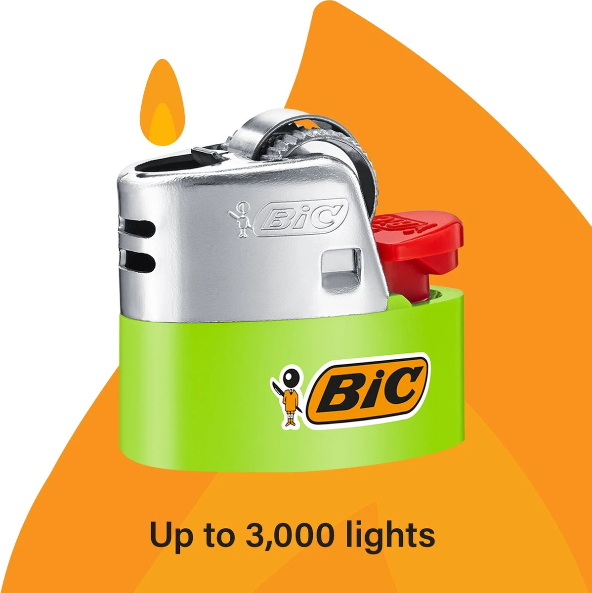 BIC J26 Maxi Vuursteen Flint Aanstekers - Diverse Kleuren - Pak Van 5 Gasaanstekers - Kindveilig 2 BIC J26 Maxi Vuursteen Flint Aanstekers - Diverse Kleuren - Pak Van 5 Gasaanstekers - Kindveilig - Afbeelding 2