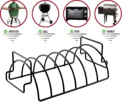 Rednas Sparerib Rek Bbq - Incl. Bakkwast - Bbq Rek - Bbq Accessoires - Rib Rack - Kiphouder - Bbq Gereedschap -Grillmeesters Goedkope Winkel 1200x1000 3