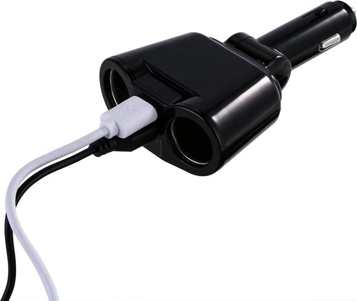 Auto Sigarettenaansteker Splitter - USB Ingang Auto - 2 Sigaretten Aansluitingen - Autolader 4 Auto Sigarettenaansteker Splitter - USB Ingang Auto - 2 Sigaretten Aansluitingen - Autolader - Afbeelding 4