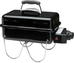 Weber Go-Anywhere Gas Barbecue - 41x26 Cm - Roestvrijstalen Branders - Gasregelkop - Incl. Deksel -Grillmeesters Goedkope Winkel 1200x1024