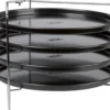 Pizza - Pizzarek - Pizza Oven - Zenker - Pizzabakset - 5 Delige Set Voor 4 Pizza's - Ø 28,5 Cm - Antiaanbaklaag Van ILAG® - Pizzaplaat - Pizza