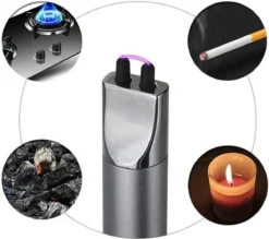 Staza - Oplaadbare Lange Elektrische Aansteker - Duurzame Plasma Aansteker - Inclusief Cadeauverpakking - BBQ - Kaarsen - Zwart -Grillmeesters Goedkope Winkel 1200x1066 1