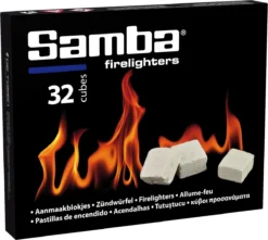 Samba Aanmaakblokjes Wit - Kerosine - 896 Stuks - Omdoos -Grillmeesters Goedkope Winkel 1200x1073