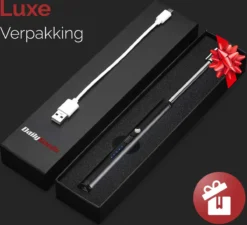 Dailygoods® Elektrische Aansteker - Plasma Aansteker - Oplaadbaar - Gift Set - Zwart -Grillmeesters Goedkope Winkel 1200x1094 1