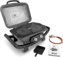 Burnhard Draagbare 2-Branders Gasbarbecue - Afdekhoes - BBQ Wayne -Grillmeesters Goedkope Winkel 1200x1099