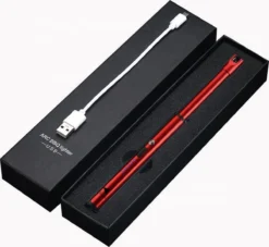 Oplaadbare Lange Dunne Elektrische Aansteker - Duurzame Plasma Aansteker - Inclusief Cadeauverpakking - BBQ – Kaarsen – Rood -Grillmeesters Goedkope Winkel 1200x1101