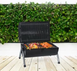 MaxxGarden BBQ - Houtskool Barbecue - Smoker Barbecue - Grilloppervlak (LxB) 38 X 52 Cm - Met Dubbel Grill Vlak - Zwart -Grillmeesters Goedkope Winkel 1200x1105 2