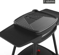 Barbecook Alexia - Elektrische Bbq - Afneembare Grill - Zijtafels - Wielen - 84x55x97cm -Grillmeesters Goedkope Winkel 1200x1121