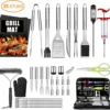 Saveur Royal® 35-delige Barbecue Gereedschapset In Roestvrij Staal - BBQ Grill Set Met Draagtas - Barbecuegerei-sets - Barbecue Accessoires Gereedschap - 35-delig