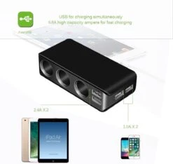 WiseGoods - Premium Auto Sigarettenaansteker Splitter - 4 Poorten USB - Autolader USB - Autolader Splitter - 12V Splitter -Grillmeesters Goedkope Winkel 1200x1135 1