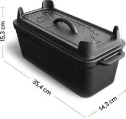 Burnhard Gietijzeren Broodpan 3,5 L - Broodbakvorm -Grillmeesters Goedkope Winkel 1200x1136 3