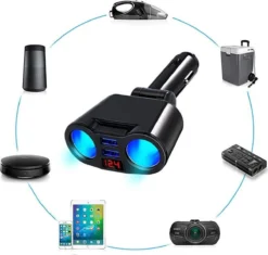 Auto Sigarettenaansteker Splitter - USB Ingang Auto - 2 Sigaretten Aansluitingen - Autolader 12 Auto Sigarettenaansteker Splitter - USB Ingang Auto - 2 Sigaretten Aansluitingen - Autolader -Grillmeesters Goedkope Winkel 1200x1144 1