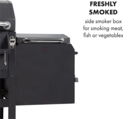 Klarstein Kingsville Double Barbecue - Houtskool- En Gasbarbecue - Smoker BBQ - Inclusief Deksels En Thermometer - Met 2 Roosters - Zwart 18 Klarstein Kingsville Double Barbecue - Houtskool- En Gasbarbecue - Smoker BBQ - Inclusief Deksels En Thermometer - Met 2 Roosters - Zwart -Grillmeesters Goedkope Winkel 1200x1161