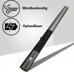 Oplaadbare Lange Elektrische Aansteker - Duurzame Plasma Aansteker – Luxe Aansteker - Inclusief Cadeauverpakking - BBQ – Kaarsen - Zwart