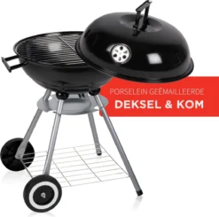 BBQ Collection Houtskoolbarbecue - Kogelbarbecue 45 X 60 Centimeter - Ronde Barbecue - Barbecue Op Wielen - Zwart - Metaal -Grillmeesters Goedkope Winkel 1200x1191 2