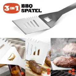Squago BBQ Accesoires XXL Set Met Schort - Gereedschap - Gereedschapset Tang Borstel Mat -Grillmeesters Goedkope Winkel 1200x1198 5