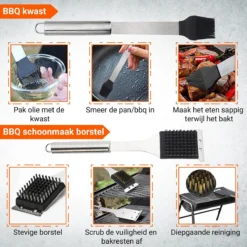 BBQ Accesoires Gereedschapset Koffer Set Tang Borstel Schort Barbecue Dagdeals - Chef Cook BBQ Accessoires Set -Grillmeesters Goedkope Winkel 1200x1200 145