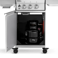 Burnhard Gas BBQ FRED JR. Deluxe - 2 Branders - Incl. Keramische Infraroodbrander & Afdekhoes - Deluxe -Grillmeesters Goedkope Winkel 1200x1200 16