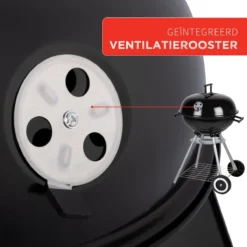BBQ Collection Houtskoolbarbecue - Kogelbarbecue 45 X 60 Centimeter - Ronde Barbecue - Barbecue Op Wielen - Zwart - Metaal -Grillmeesters Goedkope Winkel 1200x1200 186