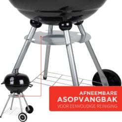 BBQ Collection Houtskoolbarbecue - Kogelbarbecue 45 X 60 Centimeter - Ronde Barbecue - Barbecue Op Wielen - Zwart - Metaal -Grillmeesters Goedkope Winkel 1200x1200 187