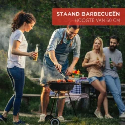BBQ Collection Houtskoolbarbecue - Kogelbarbecue 45 X 60 Centimeter - Ronde Barbecue - Barbecue Op Wielen - Zwart - Metaal -Grillmeesters Goedkope Winkel 1200x1200 189