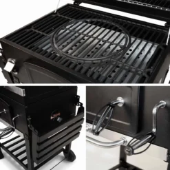 Alice's Garden Houtskool BBQ Bernard - Smoker - Verstelbare Houtskoolbak - Zwart -Grillmeesters Goedkope Winkel 1200x1200 199