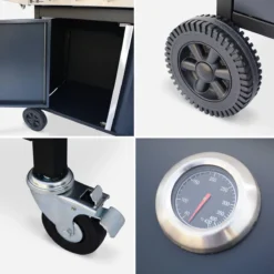 Alice's Garden Gas BBQ Bazin 4 - 5 Branders - Antraciet - Grilloppervlak 64,6x39,3cm -Grillmeesters Goedkope Winkel 1200x1200 214