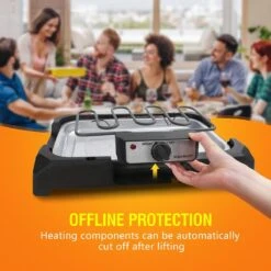 Aigostar Lava 30LDQ - Elektrische Grill - BBQ - Tafel Barbecue - Grilloppervlakte 41 X 24 Cm - 2000 Watt -Grillmeesters Goedkope Winkel 1200x1200 217