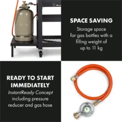 Klarstein Kingsville Double Barbecue - Houtskool- En Gasbarbecue - Smoker BBQ - Inclusief Deksels En Thermometer - Met 2 Roosters - Zwart 14 Klarstein Kingsville Double Barbecue - Houtskool- En Gasbarbecue - Smoker BBQ - Inclusief Deksels En Thermometer - Met 2 Roosters - Zwart -Grillmeesters Goedkope Winkel 1200x1200 258