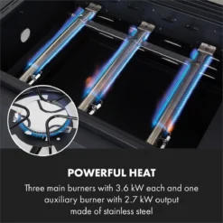 Klarstein Kingsville Double Barbecue - Houtskool- En Gasbarbecue - Smoker BBQ - Inclusief Deksels En Thermometer - Met 2 Roosters - Zwart 20 Klarstein Kingsville Double Barbecue - Houtskool- En Gasbarbecue - Smoker BBQ - Inclusief Deksels En Thermometer - Met 2 Roosters - Zwart -Grillmeesters Goedkope Winkel 1200x1200 263