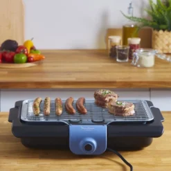 Moulinex BG134812 Barbecue Tafelblad Electrisch 2100W Zwart, Blauw, Zilver Barbecue -Grillmeesters Goedkope Winkel 1200x1200 274