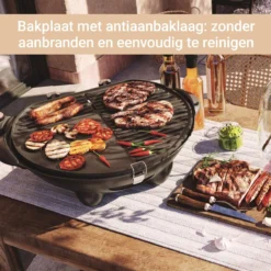 SUNTEC Elektrische BBQ 9493 - Geschikt Voor Buiten Als Tafelbarbecue Of Staande Barbecue - Barbecue Voor Balkon, Terras, Tuin En Camping - Elektrisch Barbecueën Met Max. 2400 Watt - Mobiel Onderstel -Grillmeesters Goedkope Winkel 1200x1200 280